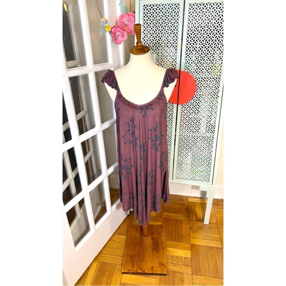 NWT Free People Drifter Tunic Tank in Purple - Picture 1 of 8